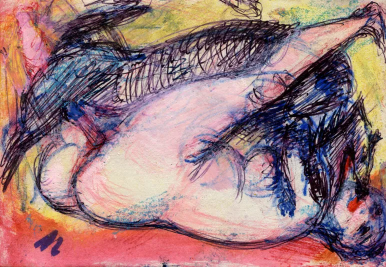 Dog - Nude - Woman