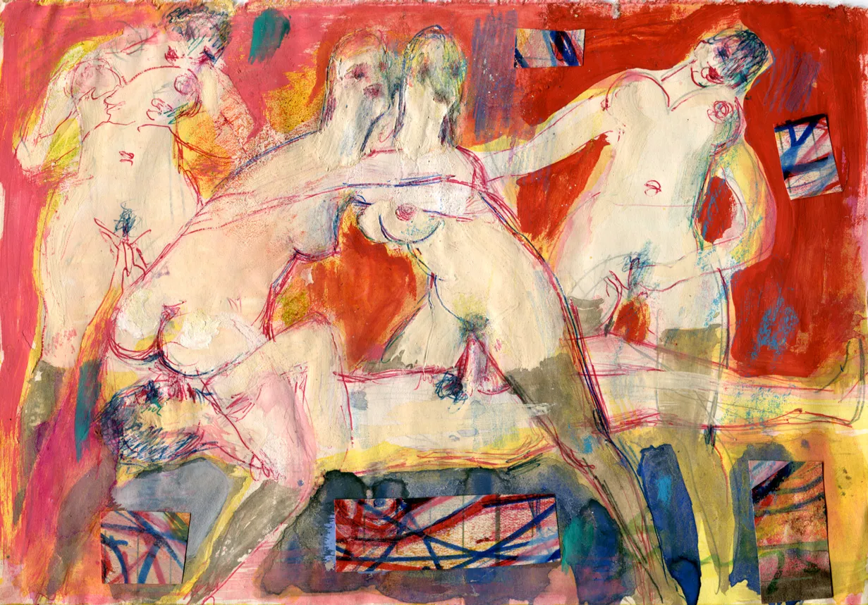 Collage - Couple - Man - Nude - Woman