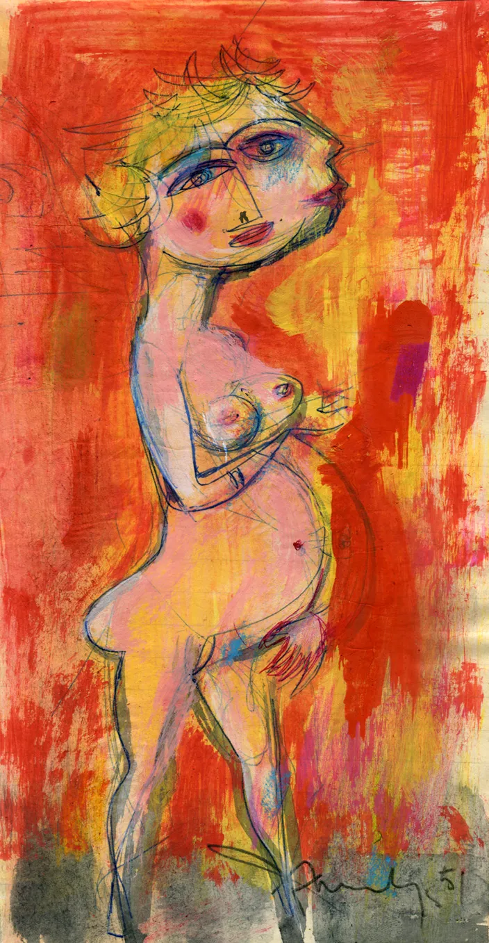 Dated - Nude - Signed - Woman