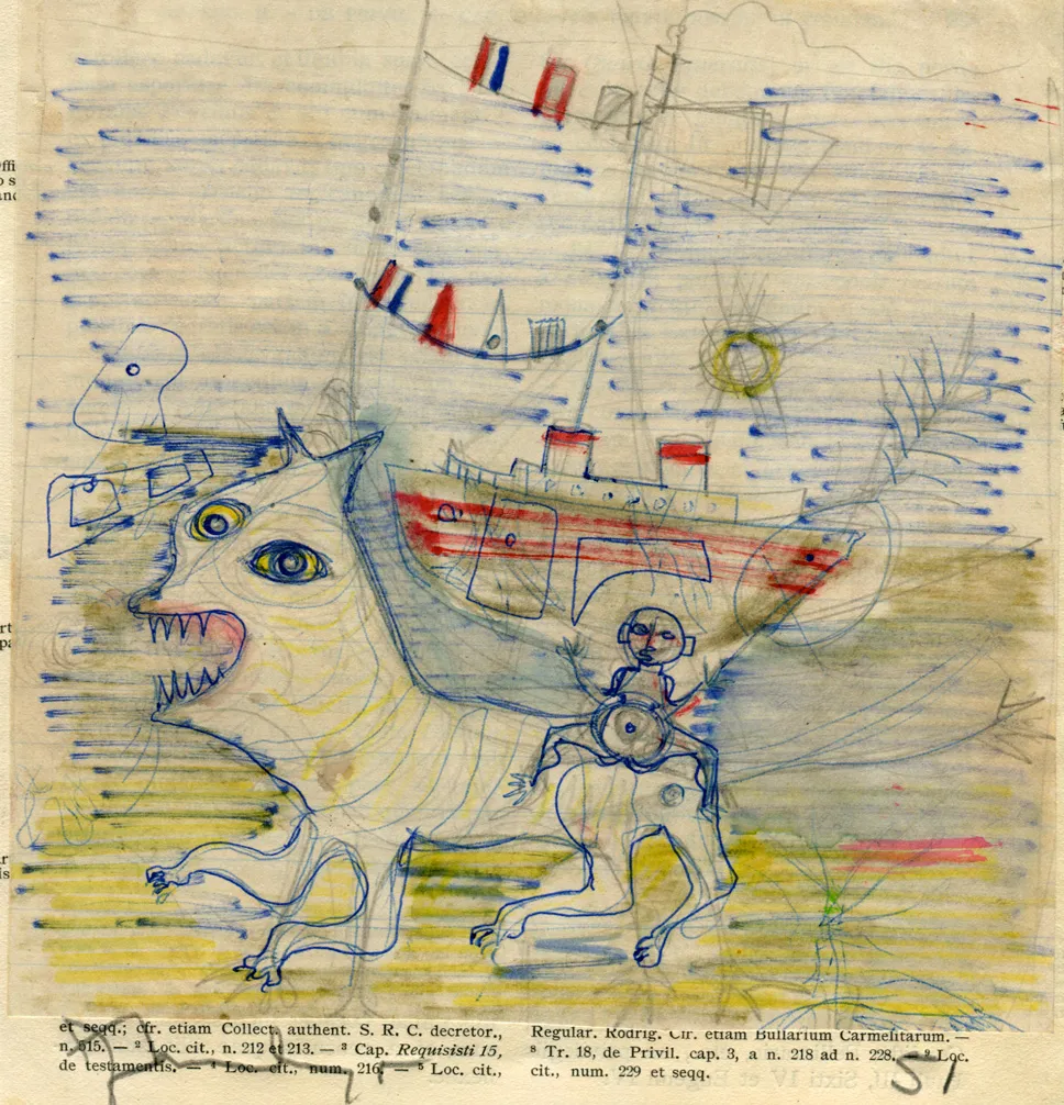 Animal - Dated - Flag - Ship - Signed