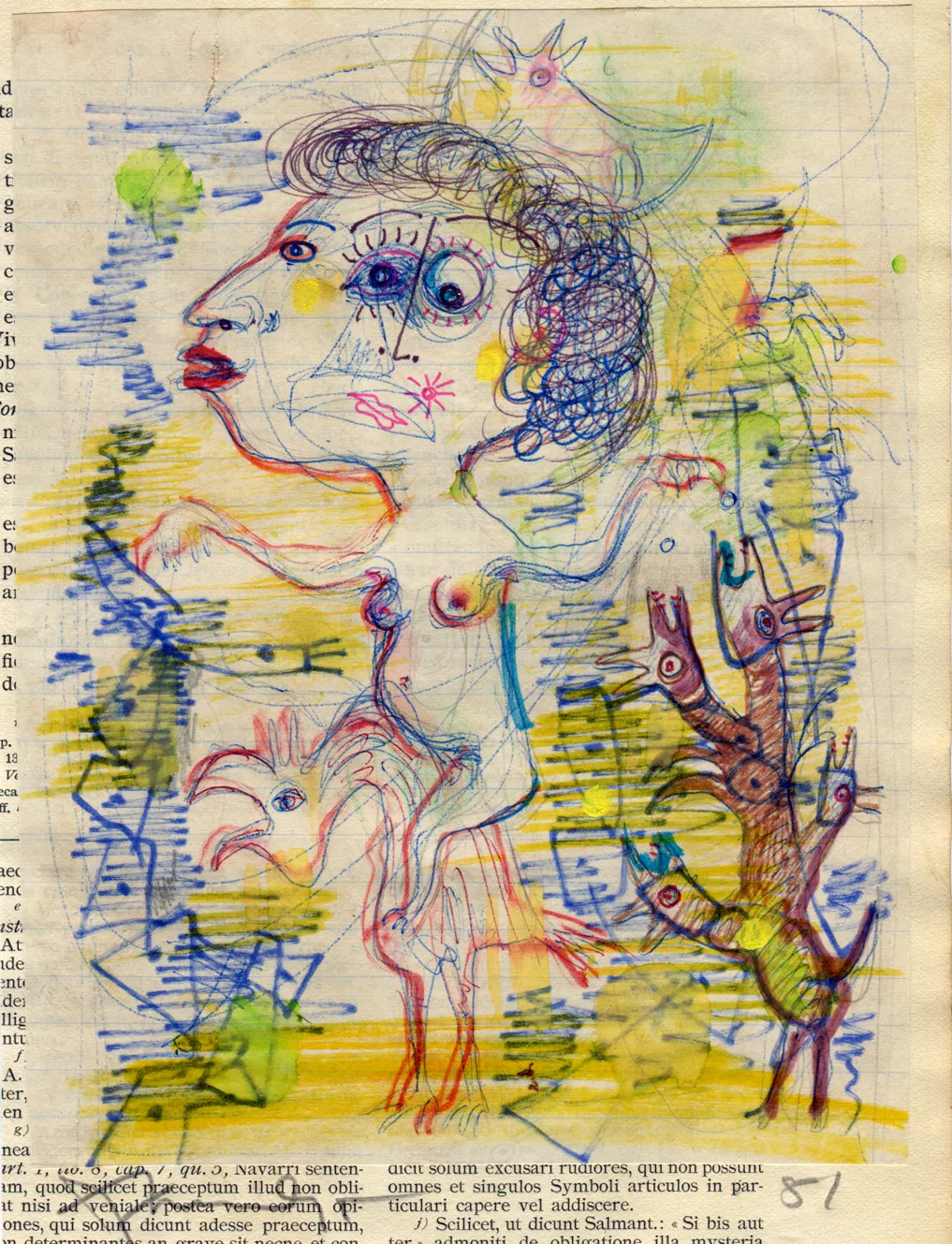 Animal - Bird - Dated - Dog - Nude - Signed - Woman