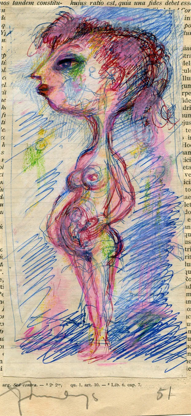 Dated - Nude - Signed - Woman