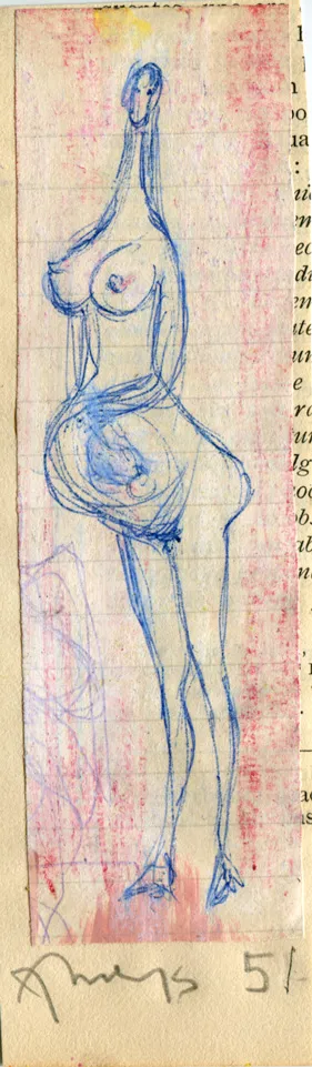 Birth - Dated - Nude - Signed - Woman
