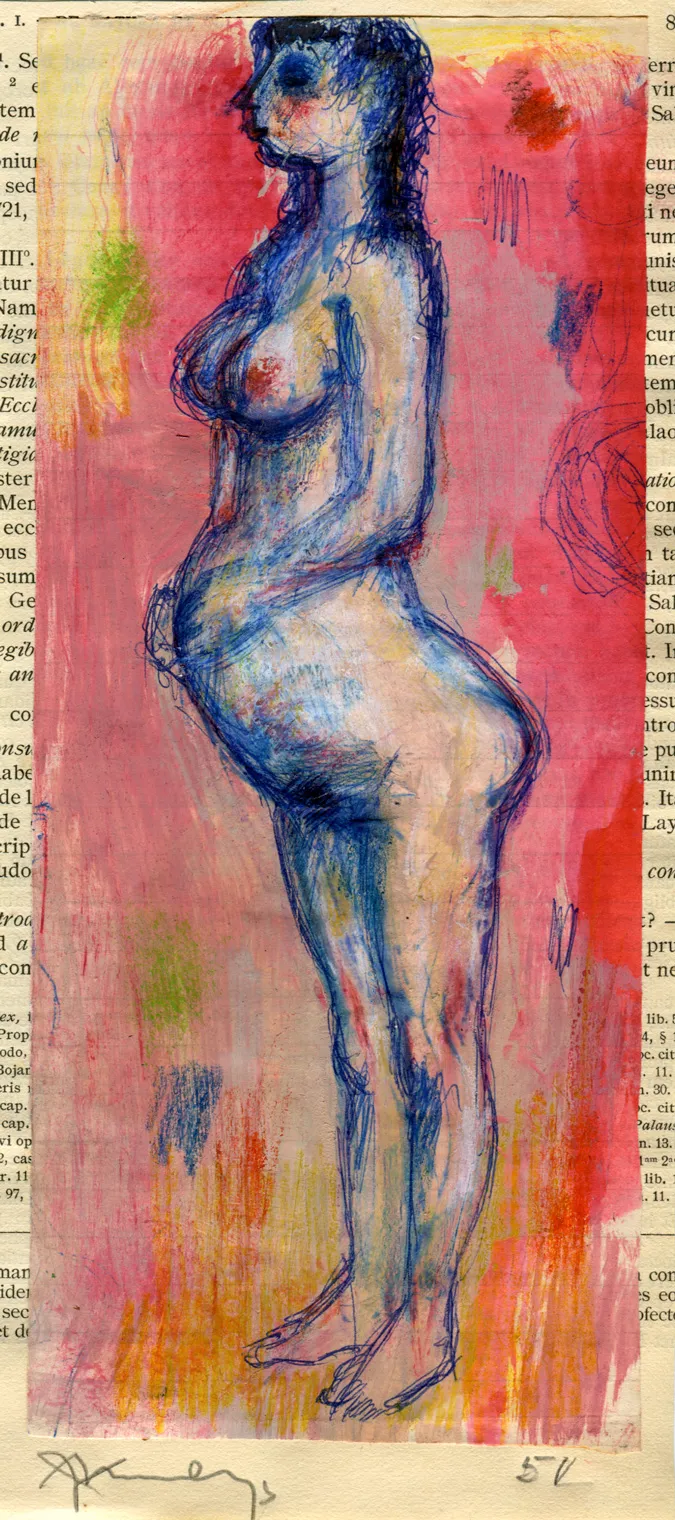 Birth - Dated - Nude - Signed - Woman