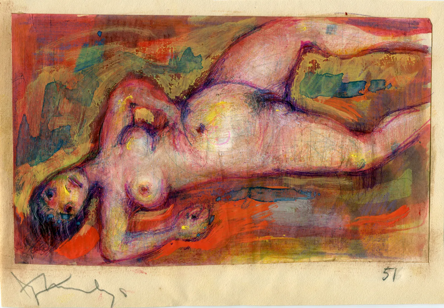 Birth - Dated - Nude - Signed - Woman