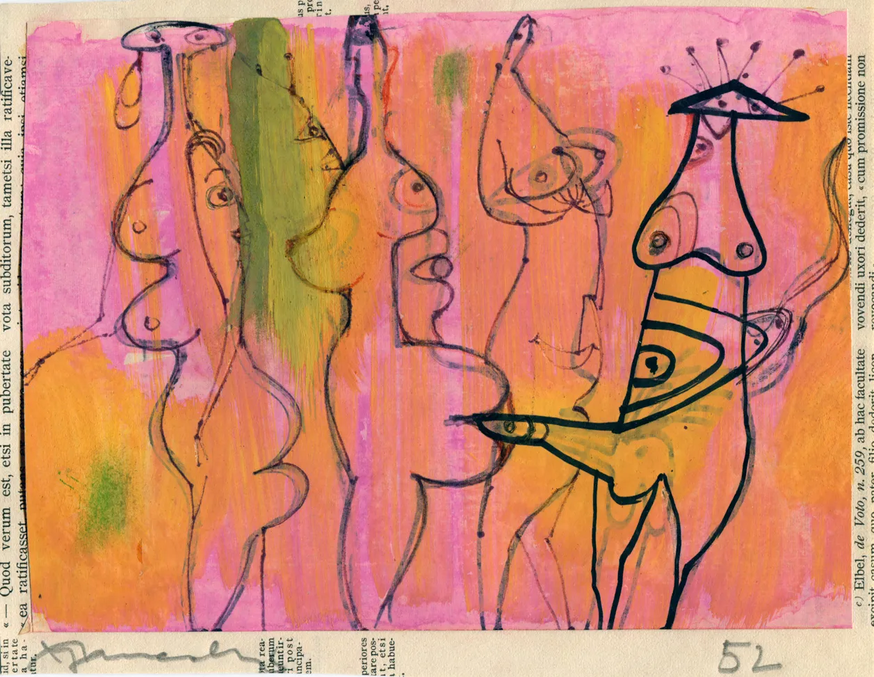 Dated - Nude - Signed - Woman