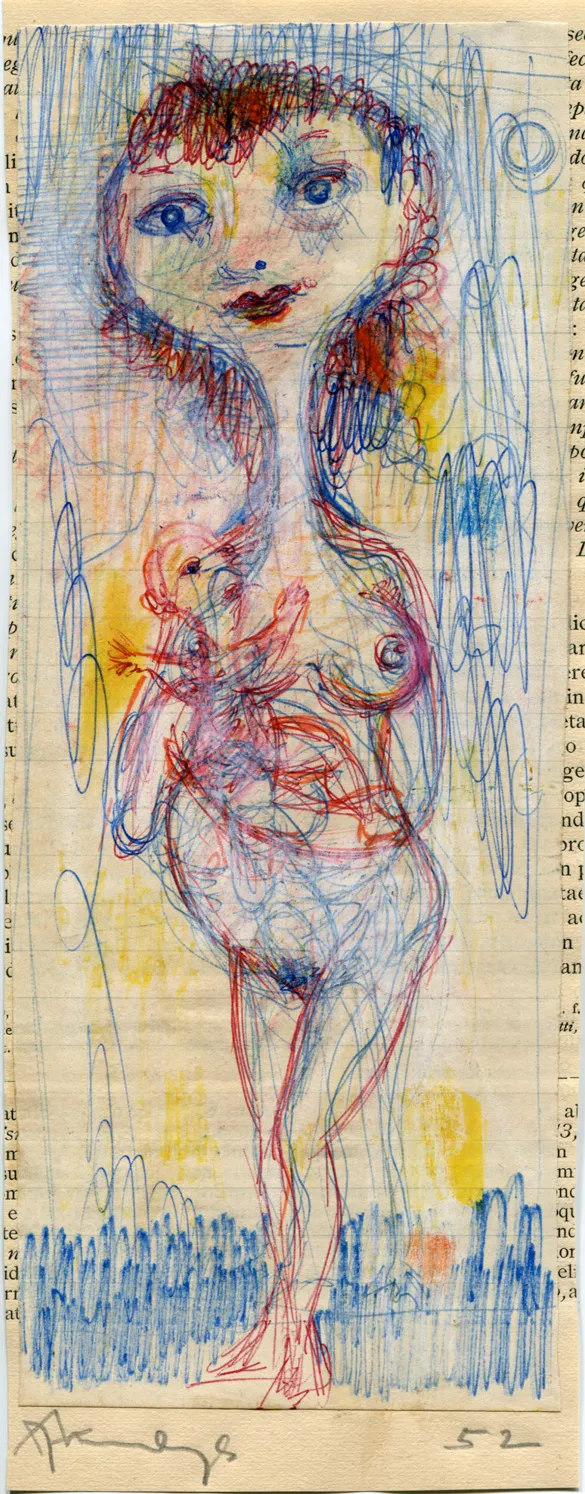 Birth - Dated - Nude - Signed - Woman