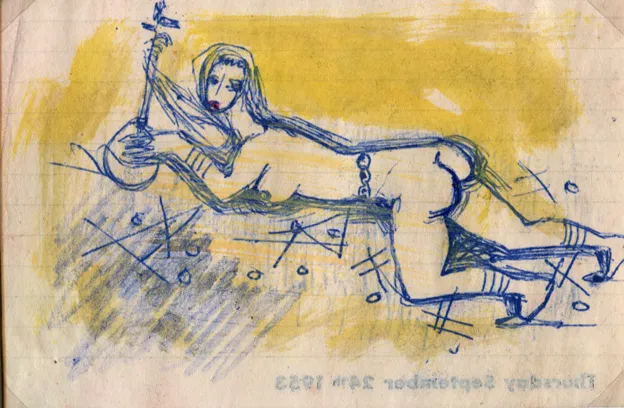 Dated - North-Africa - Nude - Signed - Woman
