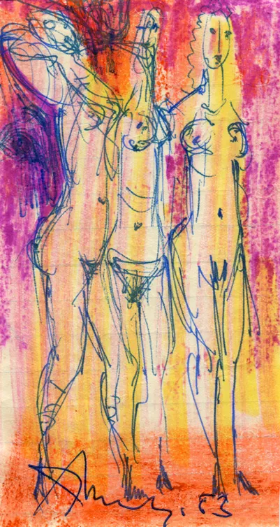 Dated - Nude - Signed - Woman