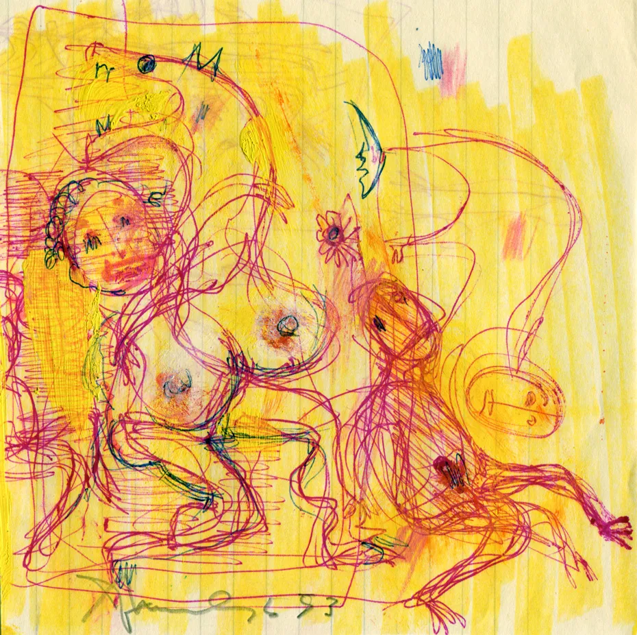 Animal - Circus - Dated - Nude - Signed - Woman