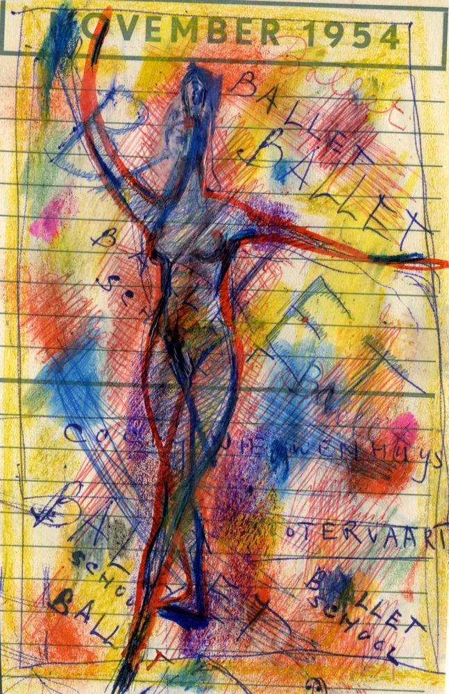 Ballet - Dated - Signed - Woman