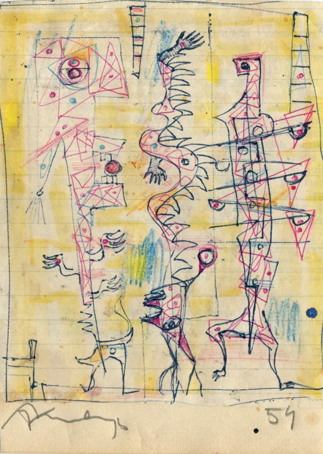 Dated - Figure - Signed