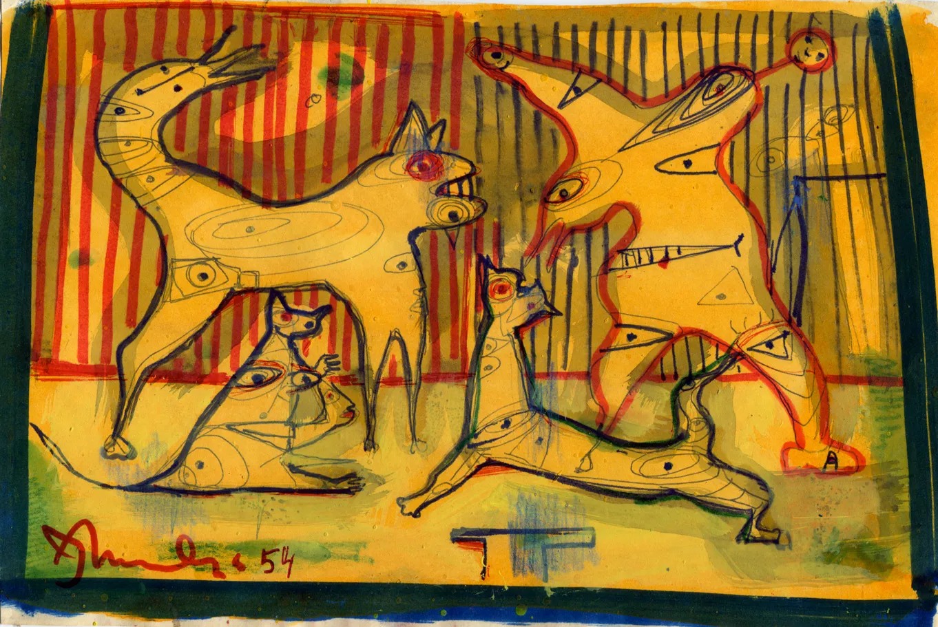 Animal - Circus - Dated - North-Africa - Signed