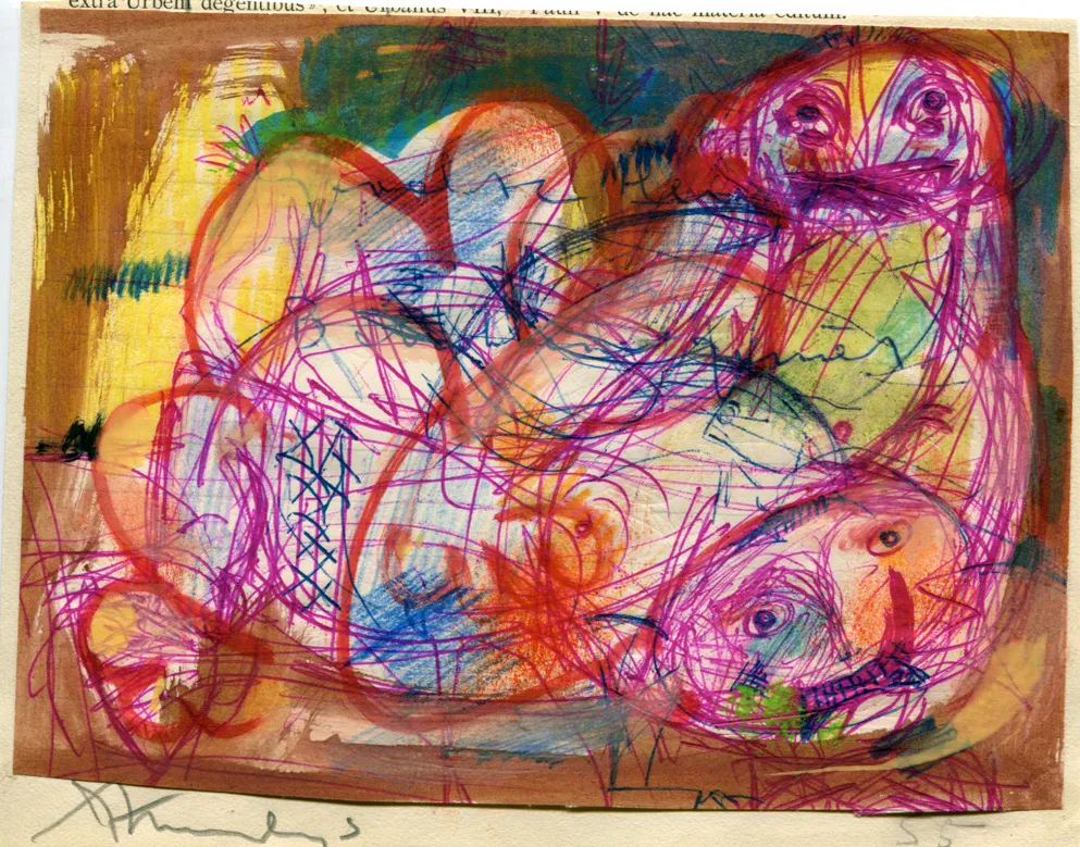 Dated - Fighting - Man - Signed