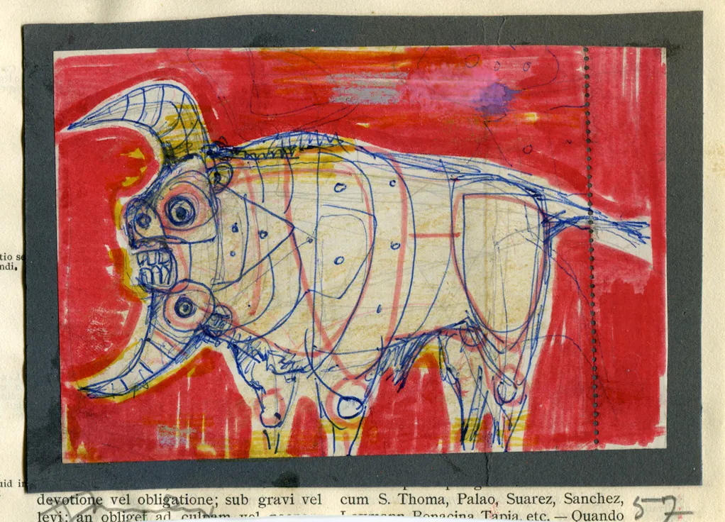 Animal - Bull - Dated - Signed