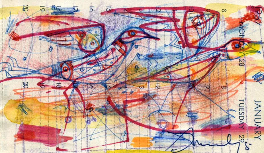 Dated - Figure - Signed