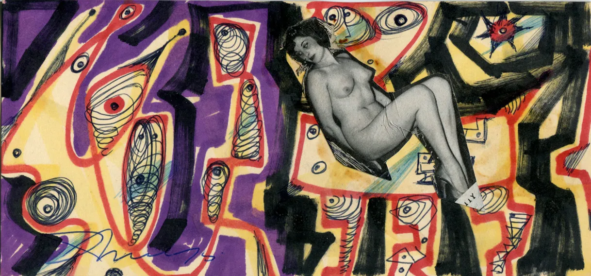 Collage - Nude - sbk-card - Signed - Woman