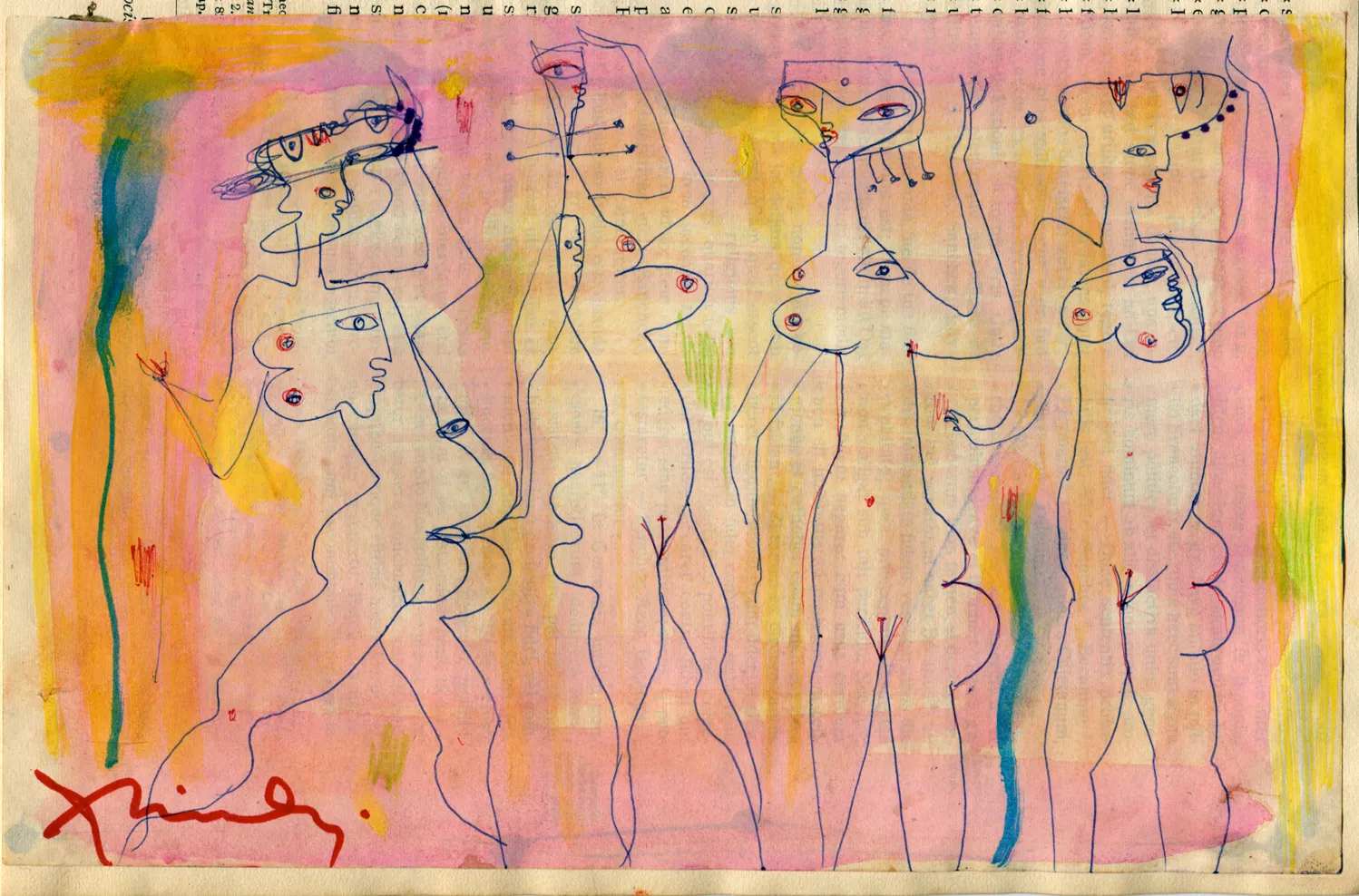 Nude - Signed - Woman