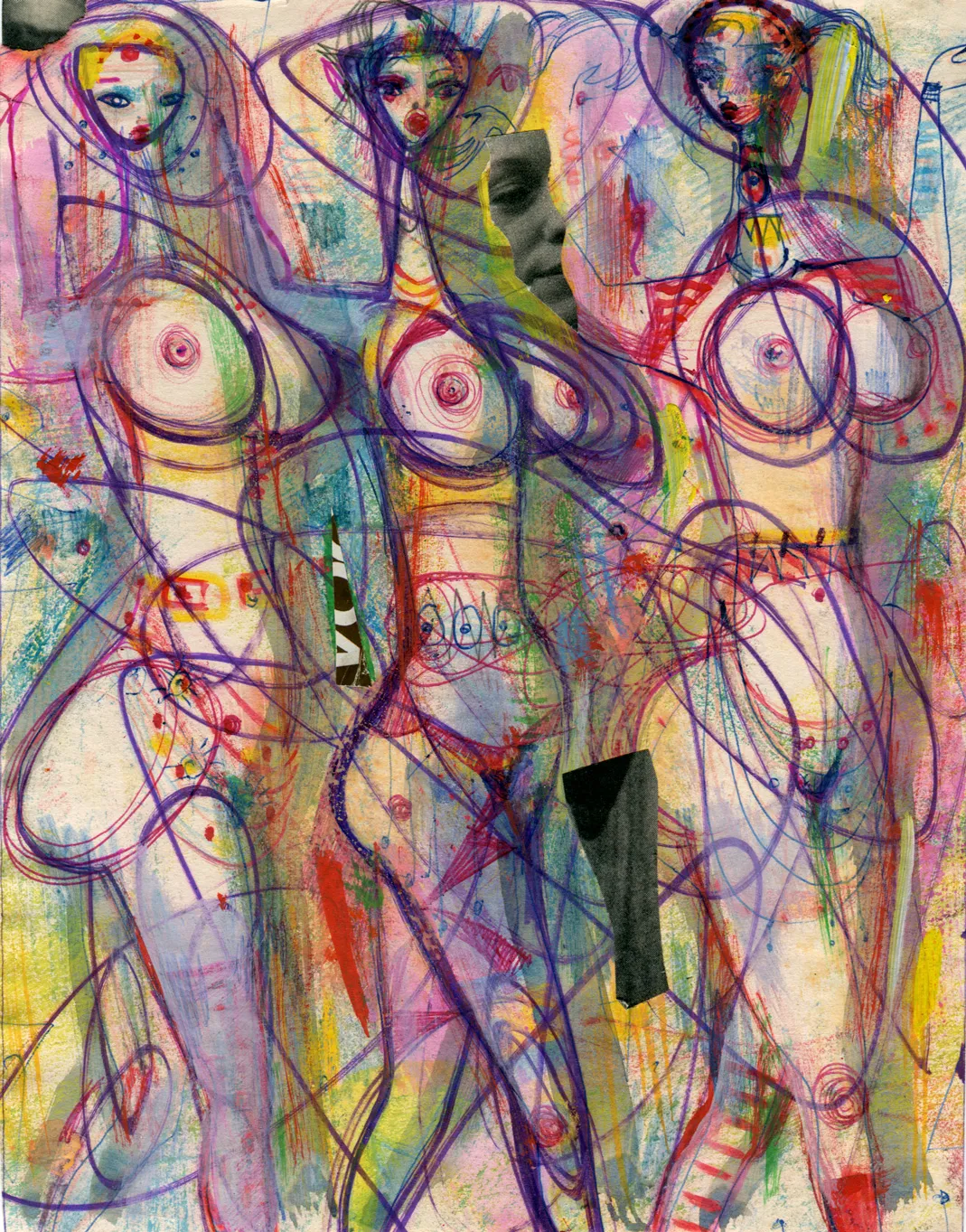 Collage - Nude - Signed - Woman
