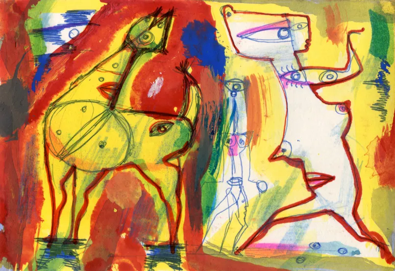Animal - Horse - Nude - Woman