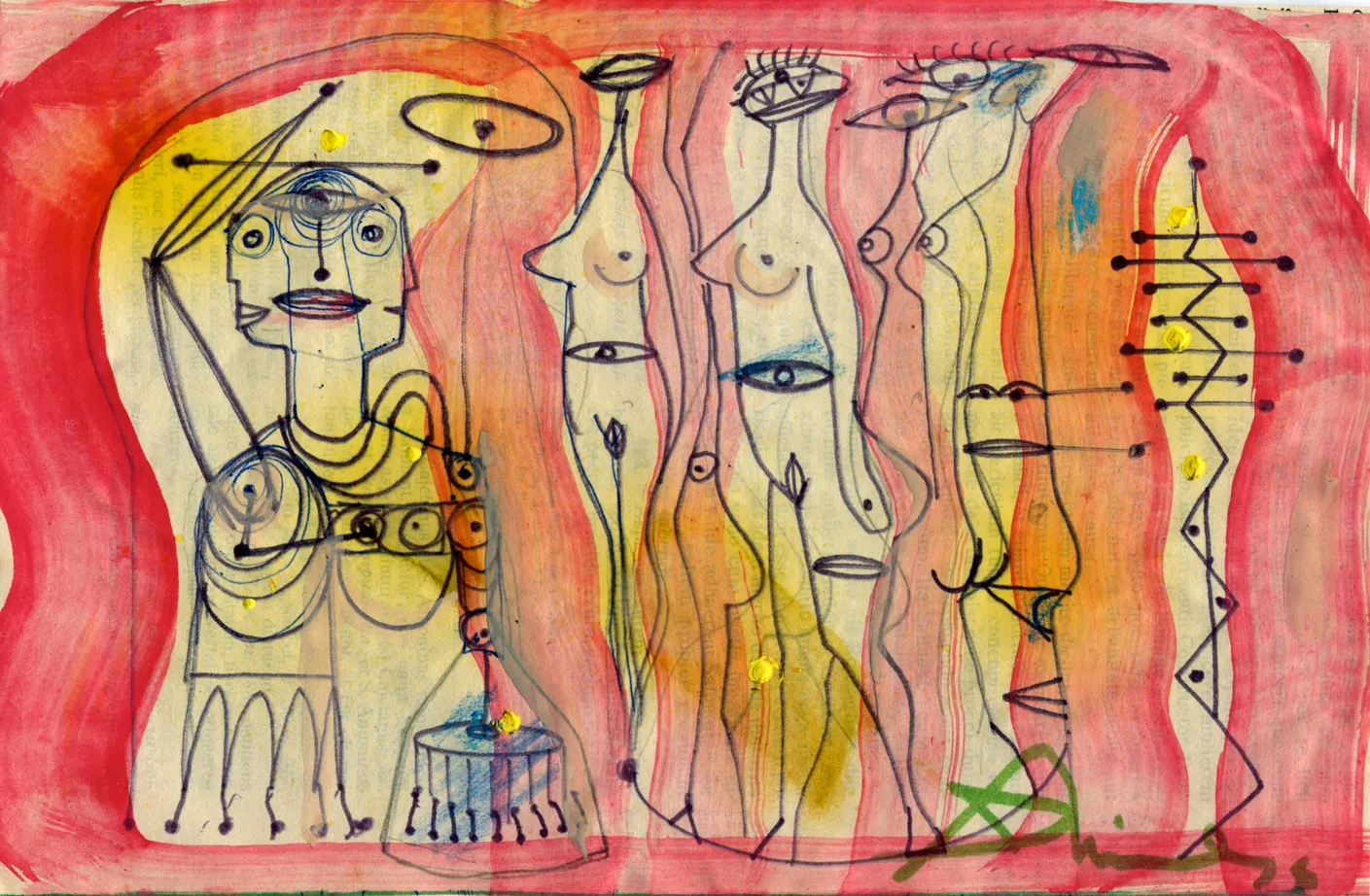 Nude - Signed - Woman