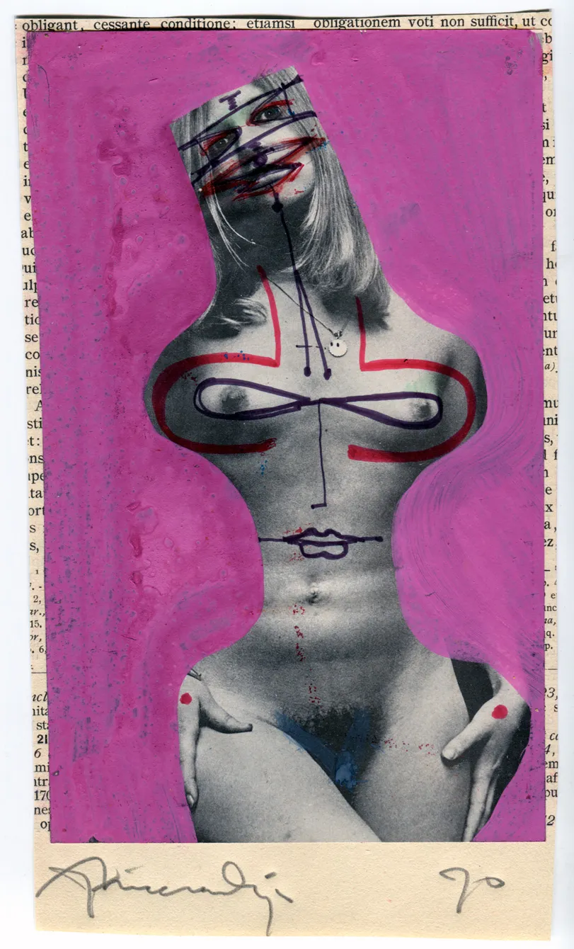 Candy - Collage - Dated - Portrait - Signed