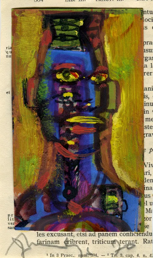 Candy - Collage - Dated - Portrait - Signed