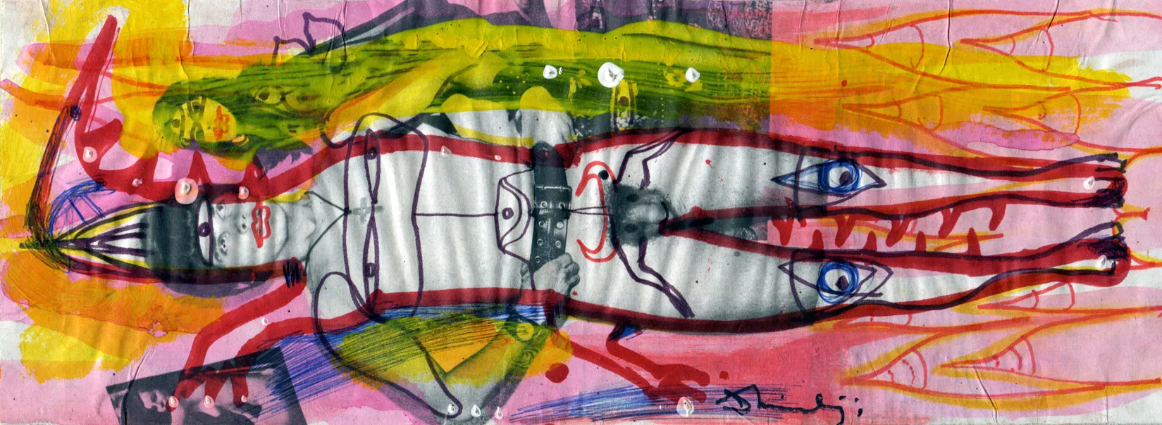 Animal - Candy - Crocodile - Nude - Signed - Woman