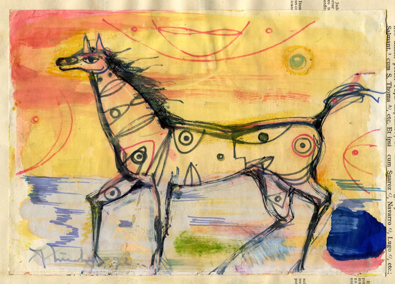 Animal - Dated - Horse - Signed