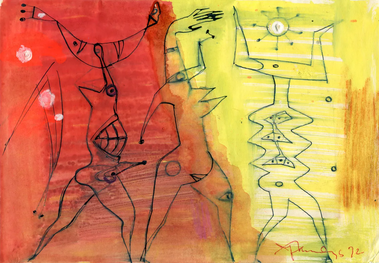 Dated - Figure - Signed