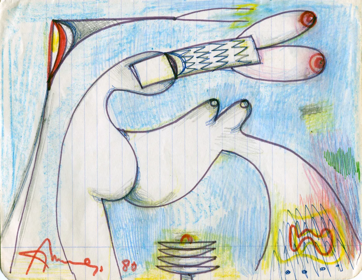 Dated - Nude - Signed - Woman